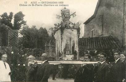 . CPA FRANCE 87 "Aixe, Ostensions 1932, Châsse de St Pierre, ouvriers enn métaux"