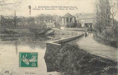 . CPA FRANCE 87 "Bussières Poitevine, Château de Busserolles"