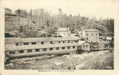 . CPA FRANCE 87 "Bessines, Usine des Barrils"