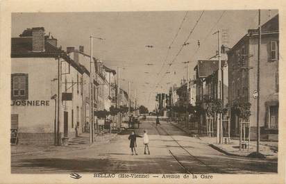 . CPA FRANCE 87 "Bellac,  Avenue de la gare  "