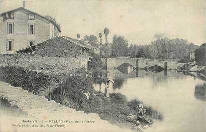 . CPA FRANCE 87 "Bellac,  Pont de la Pierre" 