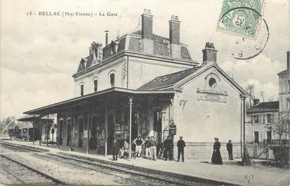 . CPA FRANCE 87 "Bellac, La gare   "