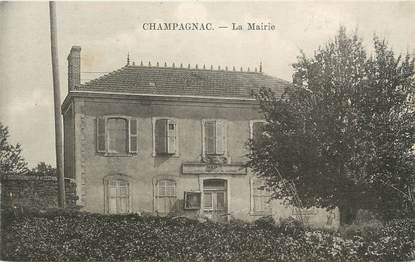 . CPA FRANCE 87 "Champagnac, La Mairie"
