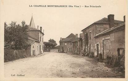 . CPA FRANCE 87 "La Chapelle Montbrandeix, Rue principale"