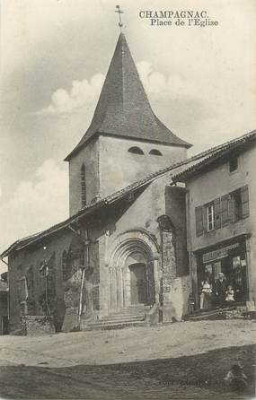 . CPA FRANCE 87 "Champagnac, Place de l'église"