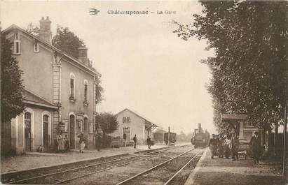 . CPA  FRANCE 87 "Chateauponsac, La gare"