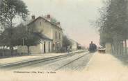 87 Haute Vienne . CPA  FRANCE 87 "Chateauponsac, La gare" 