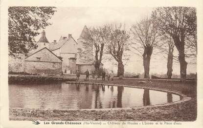 .CPA FRANCE 87 " Les Grands Chézeaux, Château de Rhodes"