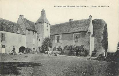 .CPA FRANCE 87 " Environs des Grands Chézeaux, Château de Rhodes"