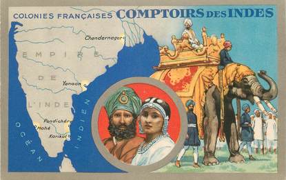 CPA  INDE " Colonies Françaises Comptoir des Indes"