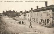 87 Haute Vienne .CPA FRANCE 87 "Rochechouart,  Place Pontville et route de Nontron"