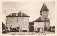 87 Haute Vienne .CPA FRANCE 87 "Saint Paul D'Eyjeaux, La place et l'église"