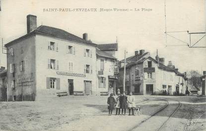.CPA FRANCE 87 "Saint Paul D'Eyjeaux, La place"