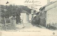 87 Haute Vienne .CPA FRANCE 87 "St Priest Taurion, La rue principale"