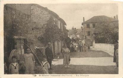 .CPA FRANCE 87 "St  Hilaire Bonneval, Rue principale"