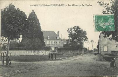 .CPA FRANCE 87 "St  Sulpice les Feuilles, Le champ de foire"