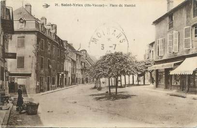 .CPA FRANCE 87 "St  Yrieix,  Place du marché"