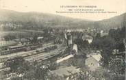 87 Haute Vienne .CPA FRANCE 87 "St Sulpice Laurière, Vue panoramique de la gare du dépôt et du Mont Chatelard"