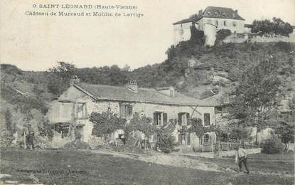 .CPA FRANCE 87 "St Léonard, Château de Mureaud et Moulin de Lartigue"