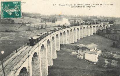 .CPA FRANCE 87 "St Léonard, Viaduc de 22 arches"