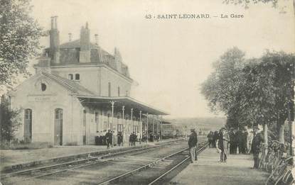 .CPA FRANCE 87 "St Léonard,  La gare "