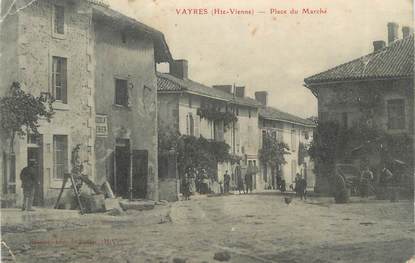 .CPA FRANCE 87 "Vayres,  Place du marché"