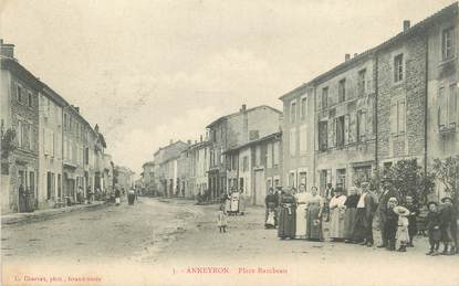 .CPA FRANCE 26 " Anneyron, Place Rambeau"