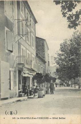 .CPA FRANCE 26 " La Chapelle en Vercors, Hôtel Bellier"