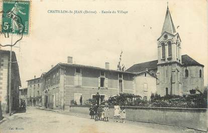 .CPA FRANCE 26 "Chatillon St Jean, Entrée du village"