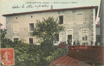 .CPA FRANCE 26 "Lens - Lestang, Ecole de garçons et Mairie"