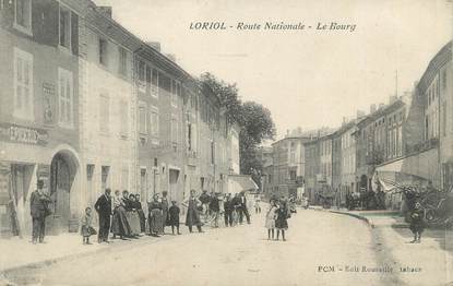 .CPA FRANCE 26 "Loriol, Route nationale, le bourg"