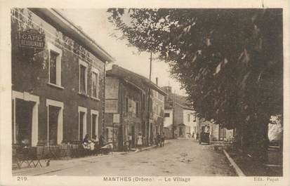 .CPA FRANCE 26 "Manthes, Le village"