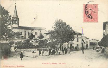 .CPA FRANCE 26 "Margès, La place"