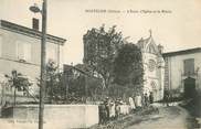 26 DrÔme .CPA FRANCE 26 "Montélier, L'école, l'Eglise et la Mairie"
