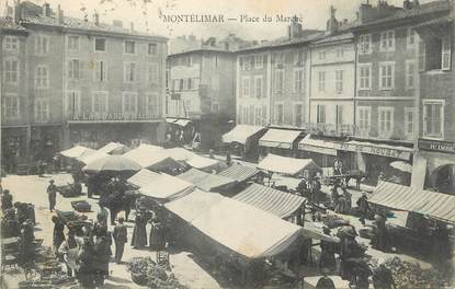 .CPA FRANCE 26 " Montélimar, Place du marché"