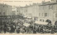 26 DrÔme .CPA FRANCE 26 " Montélimar, Place du marché  "