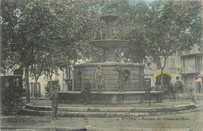 .CPA  FRANCE 26 " Nyons, Fontaine du Champ de Mars"