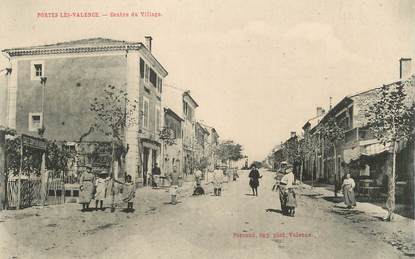 .CPA  FRANCE 26 " Porte les Valence, Centre du village"