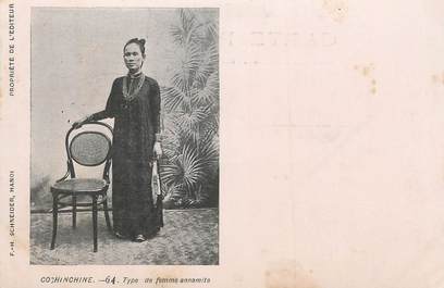 CPA  INDOCHINE  "Type de femme annamite"