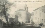 26 DrÔme .CPA  FRANCE 26 "Saint Auban sur l'Ouvèze, Place de la Fontaine"