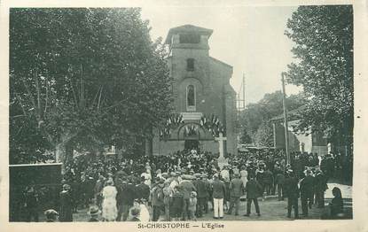 .CPA  FRANCE 26 "Saint Christophe, L'église"