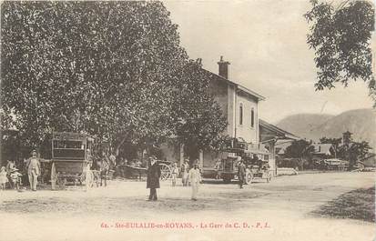 .CPA  FRANCE 26 "Sainte Eulalie en Royans, La gare"