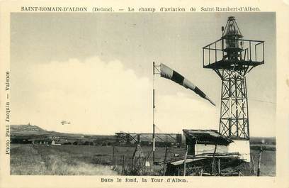 .CPSM  FRANCE 26 "Saint Romain d'Albion, Le champ d'aviation"