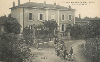 .CPA  FRANCE 26 "St Rambert d'Albon, L'école des filles"