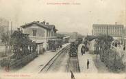 26 DrÔme .CPA  FRANCE 26 "St Vallier sur Rhône, La gare" / TRAINS