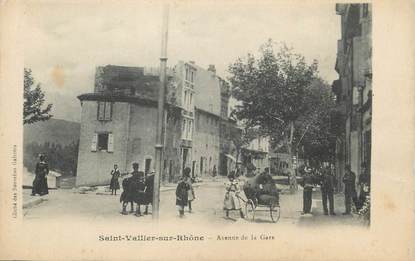 .CPA  FRANCE 26 "St Vallier sur Rhône, Avenue de la Gare"