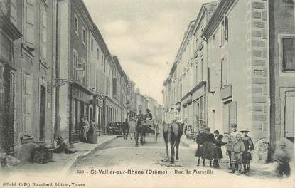 .CPA  FRANCE 26 "St Vallier sur Rhône, Rue de Marseille"