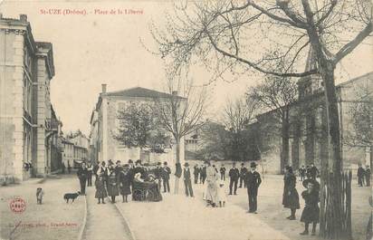 .CPA FRANCE 26 "St Uze, Place de la Liberté"