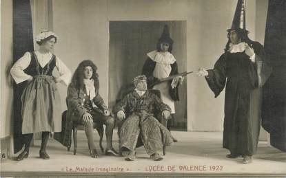 .CPA FRANCE 26 "Valence, Le lycée en 1922, le Malade Imaginaire"/ THEATRE