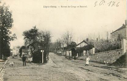 CPA FRANCE 77  "Lizy sur Ourcq, Rtes de Congy et Beauval"